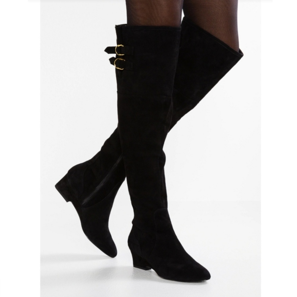 Nine West Gray Suede OTK Boots - Picture 6 of 6